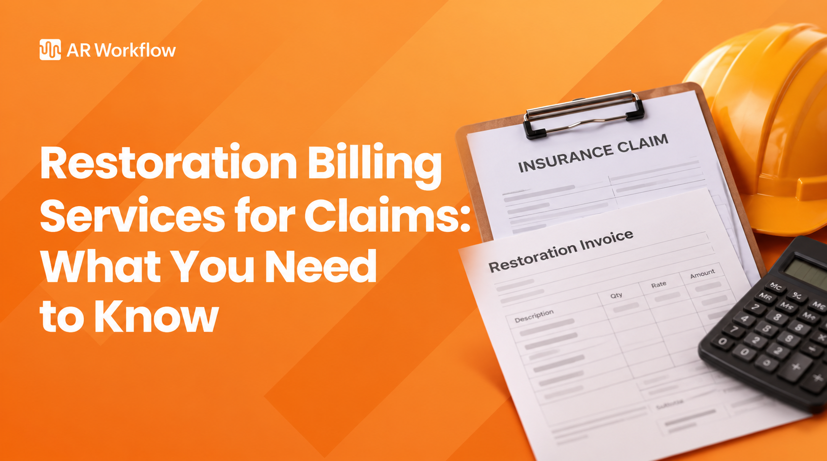 Restoration billing services for claims