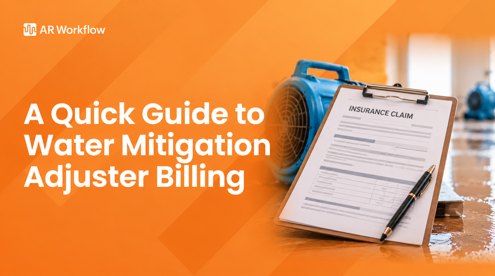 Water mitigation adjuster billing